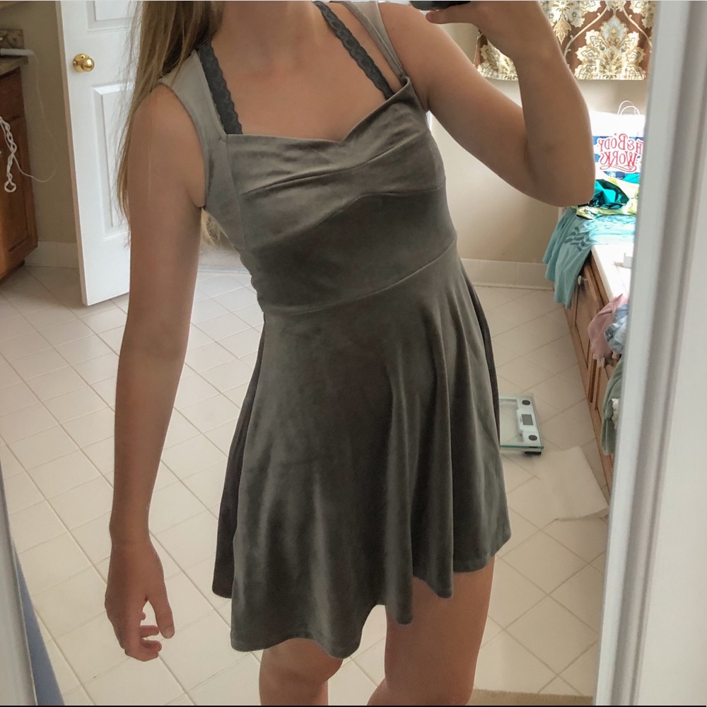 Forever 21 Silver Mini Dress